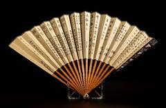 19th Century Inscribed and Dated Beautiful Chinese Fan