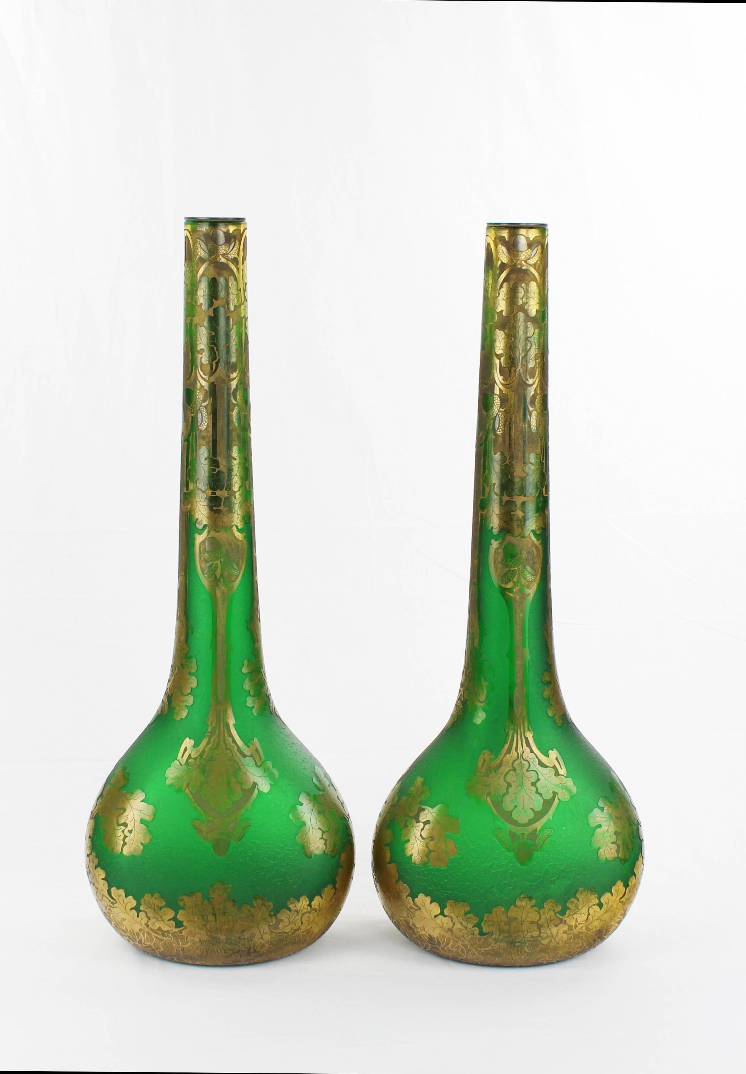 20th Century Pair of Rare Vases 