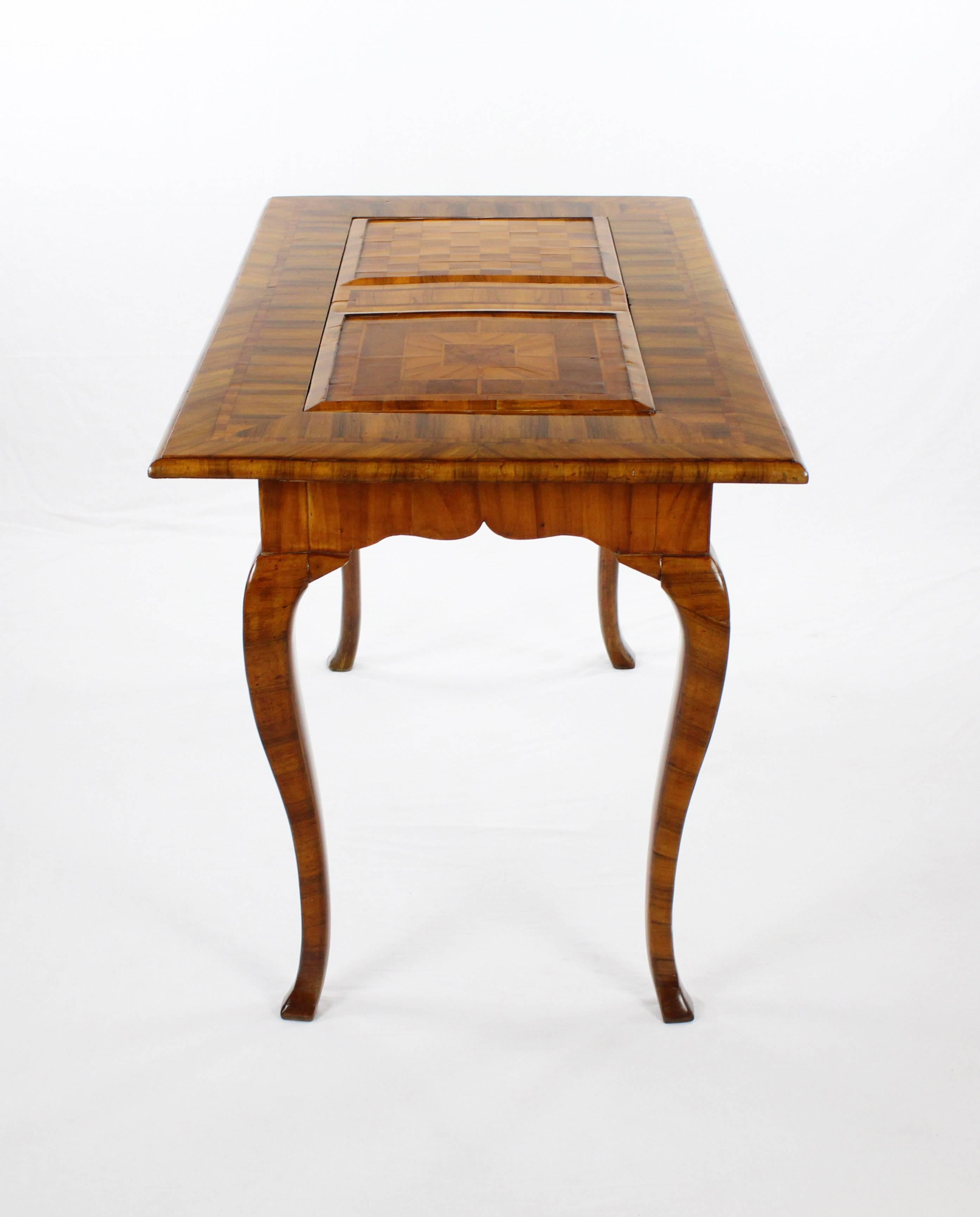 Game Table or Baroque, circa 1760 for Chess Checkers, Merels, Backgammon For Sale 1