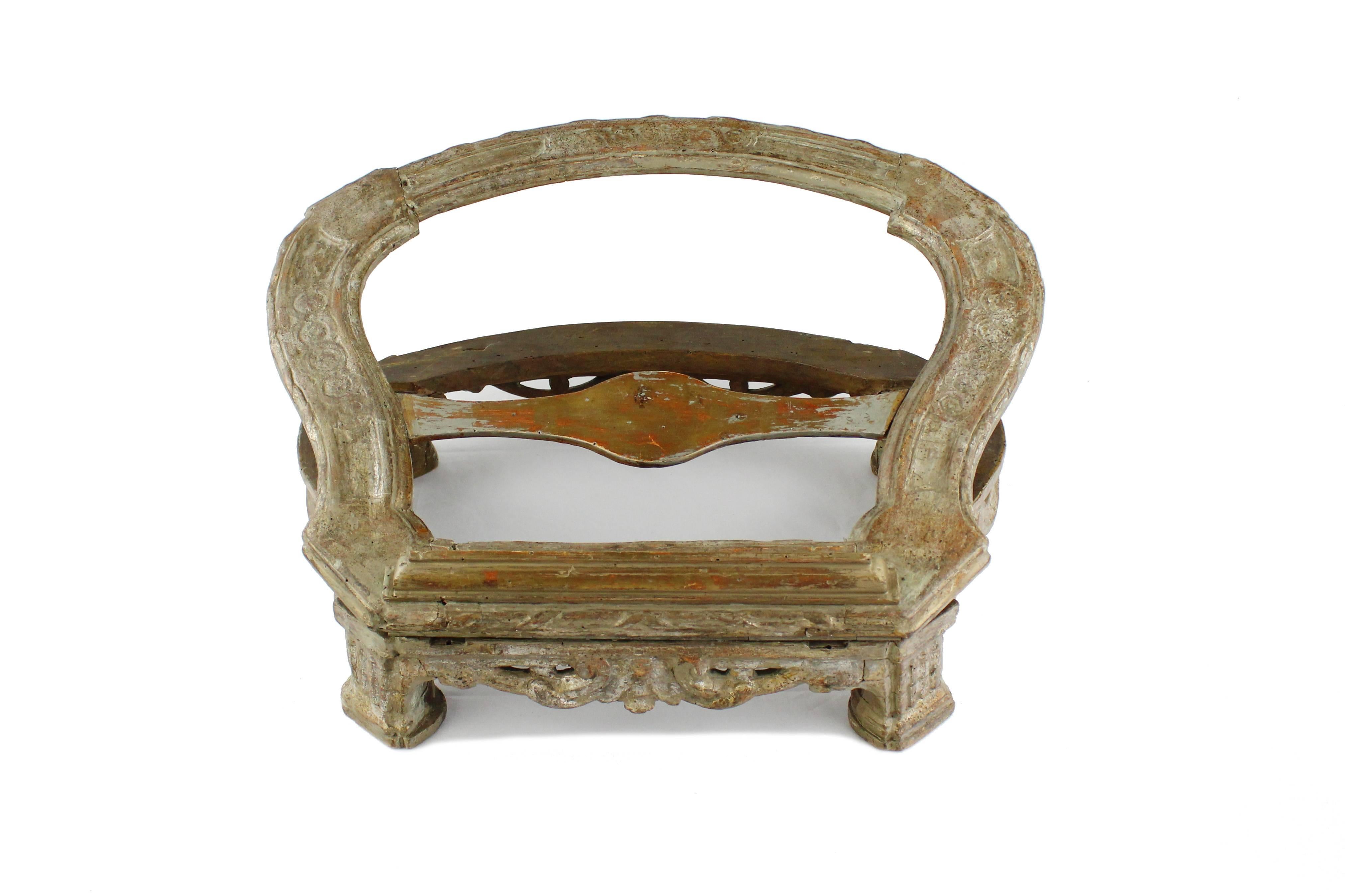 Book Stand, Late Baroque, Wood, Gold and Silvery Surface, circa 1770-1780 In Good Condition In Muenster, NRW