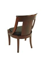 Gondola chair mahogany horsehair cover restored, France, circa 1810