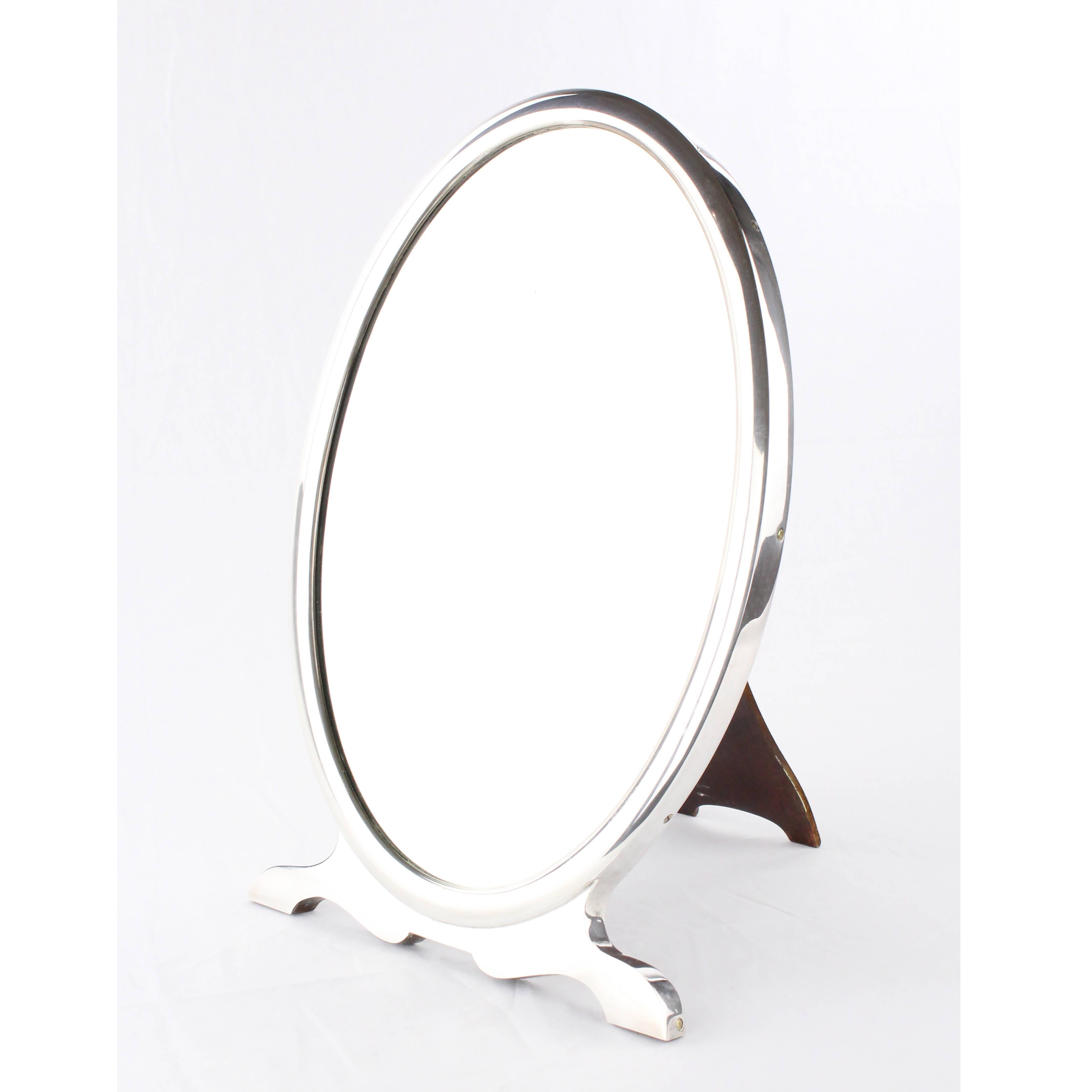Art Deco, 925 sterling silver
circa 1920-1930
Mounted on wooden frame
Stamped half moon and crown
Measures: Height 40.5 cm, width 27.5 cm, depth: 5 cm

Delivery can be made to your door within 7 days worldwide. We already delivered to Asia, US