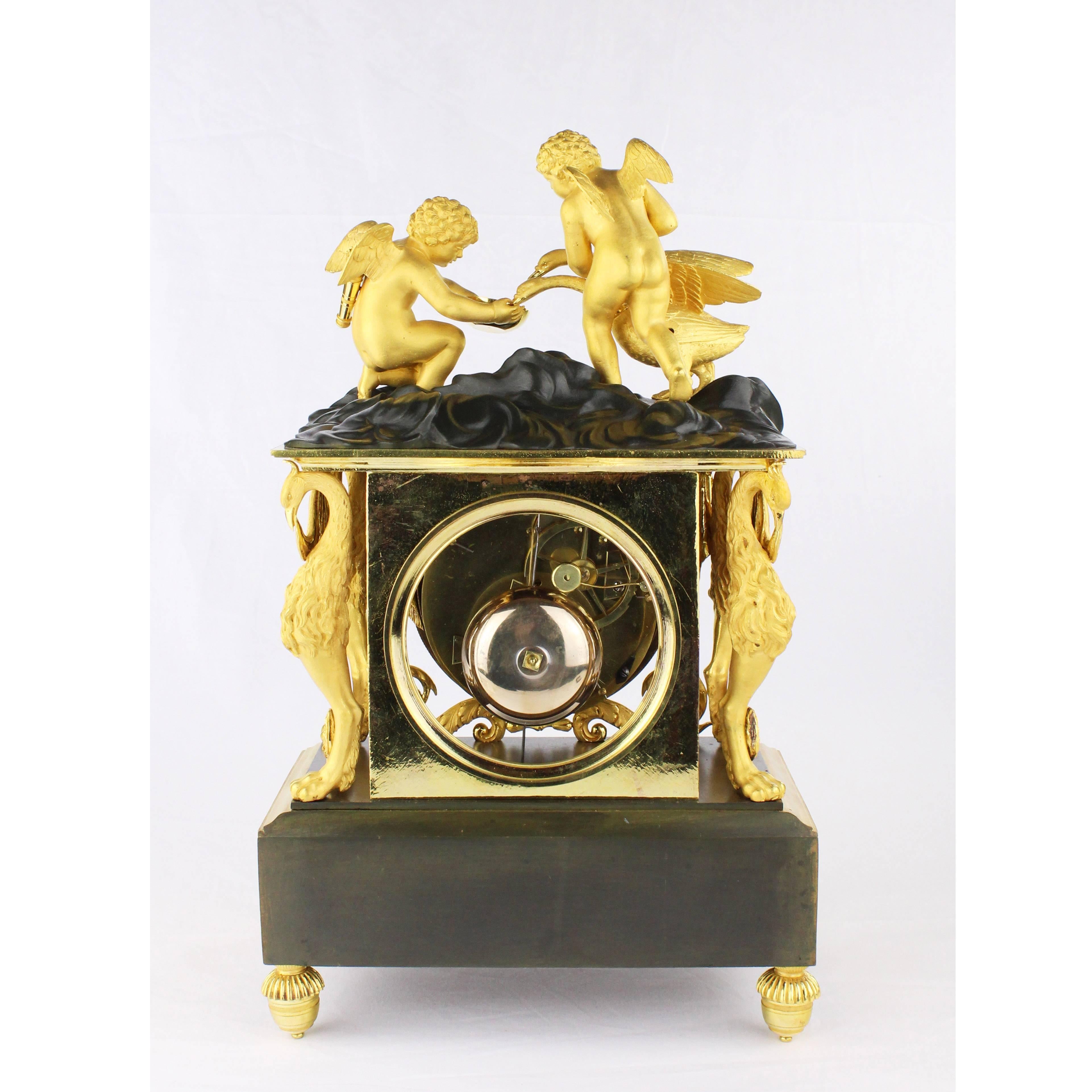 Beautiful Rare Pendule, France, Directoire, circa 1790-1800, 