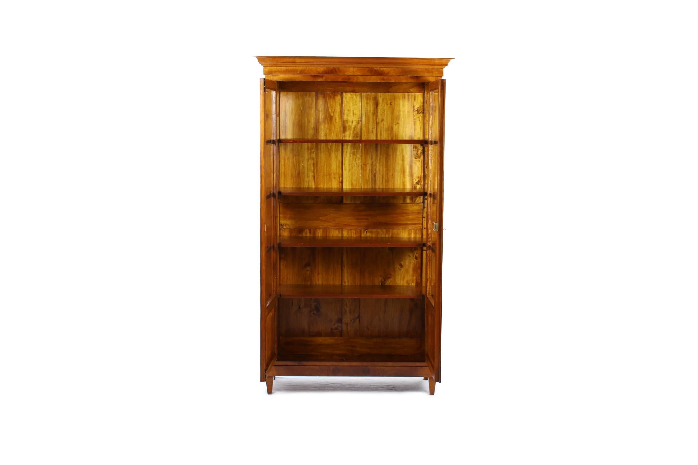 Biedermeier Period Glass Cabinet, France, circa 1830-1840 In Excellent Condition In Muenster, NRW