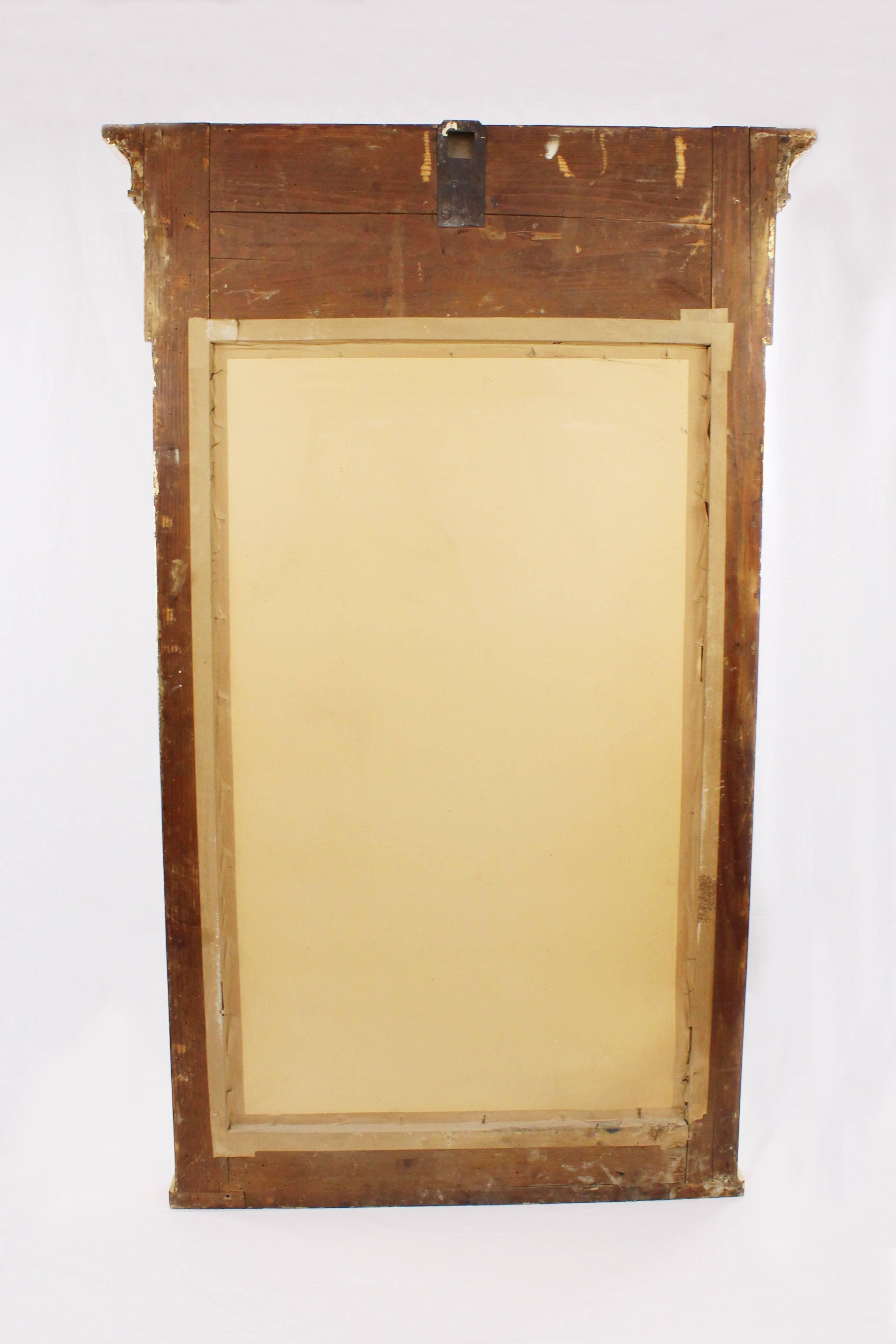 Glass 19th Century Pillar Mirror, Empire, Peter Schmuckert, circa 1800-1810 For Sale