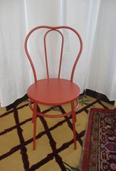 ON SALE NOW!  Magnolia Homes Pair of Candy Apple Red Industrial Bistro Chairs
