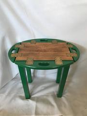 Ralph Lauren's "Preppy Green Jacket" Painted Re-Furbished! Petite Butler's Tray