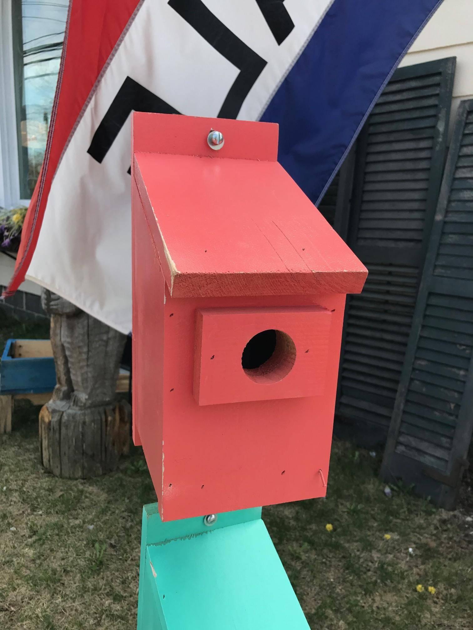 American For the Birds! Cabana Colored Custom-Made Birdhouses, Intellectually Designed For Sale