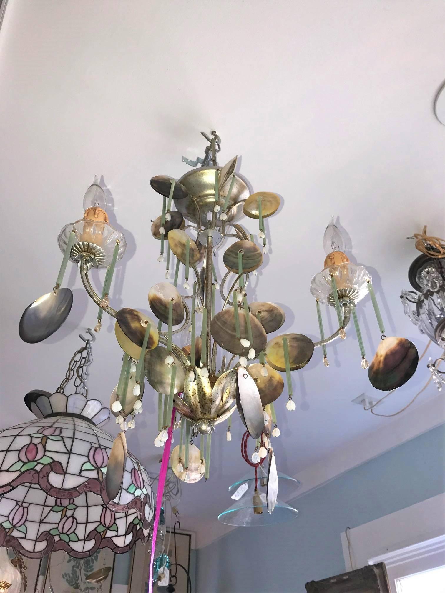 ON SALE! SALE! SALE! SALE! By The Sea Eye-Catching Dazzler Coastal Chandelier  In Excellent Condition In Westport, CT