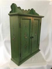 Fantastic French Revival "Giverny Garden Green"  Cupboard or Cabinet Handpaint