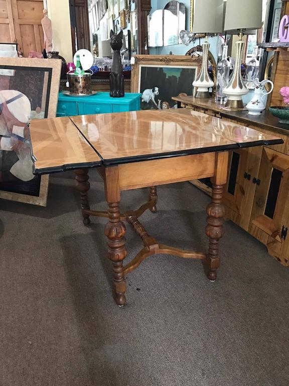 Authentic MidCentury, 1950s Tin Top Table or Kitchen Island, Fabulous