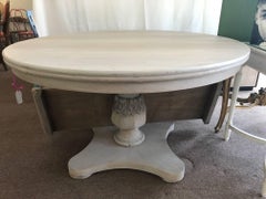 Fabulous Midcentury Pineapple Base Made in Italy Dining One Leaf Table