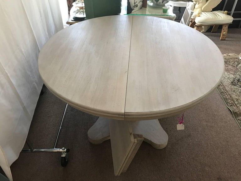 Fabulous Midcentury Pineapple Base Made in Italy Dining One Leaf Table