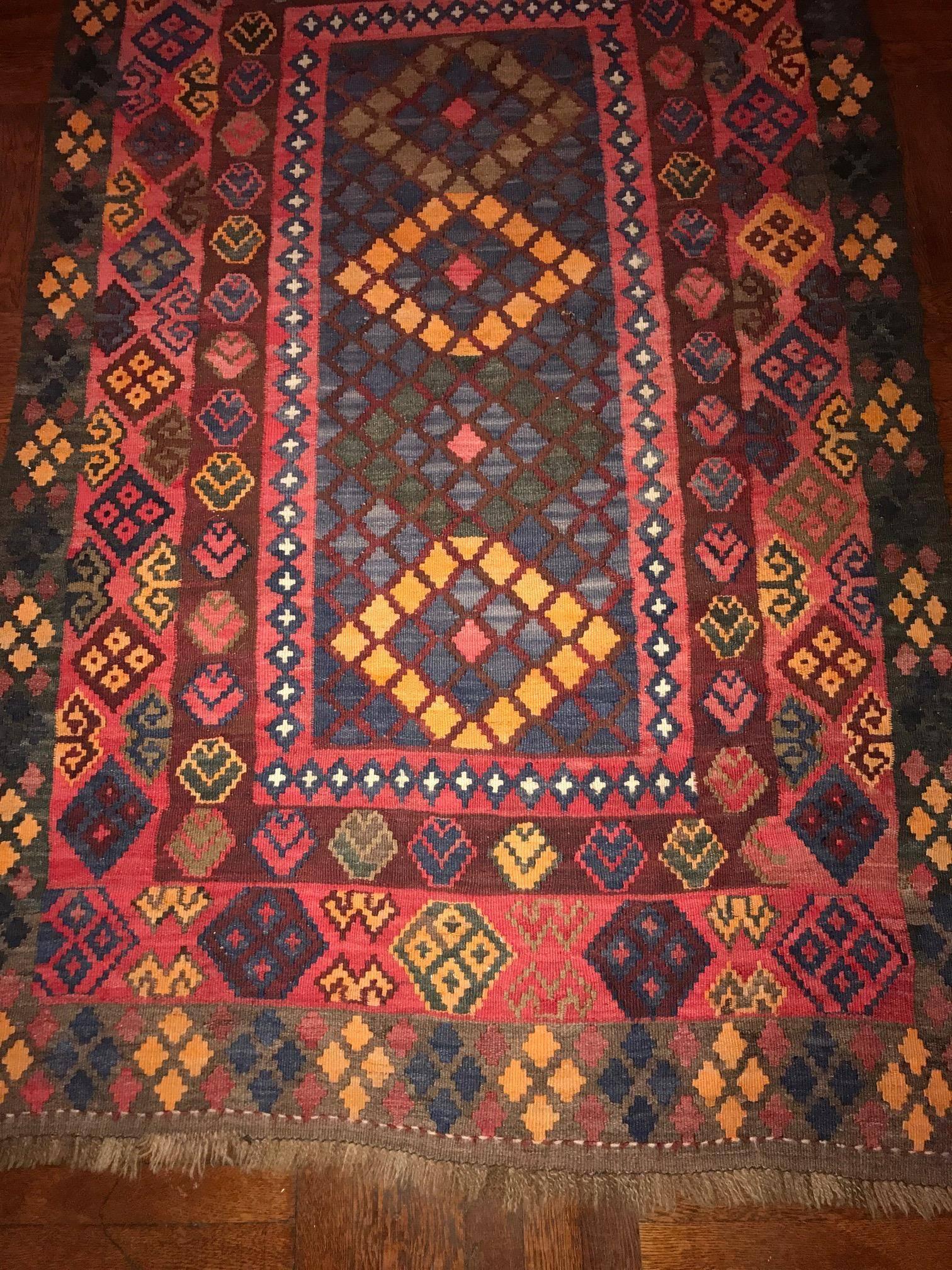 Tribal Hand-Knotted Moroccan Area Rug, Modern Design Fabulous Quality and Color In Excellent Condition In Westport, CT