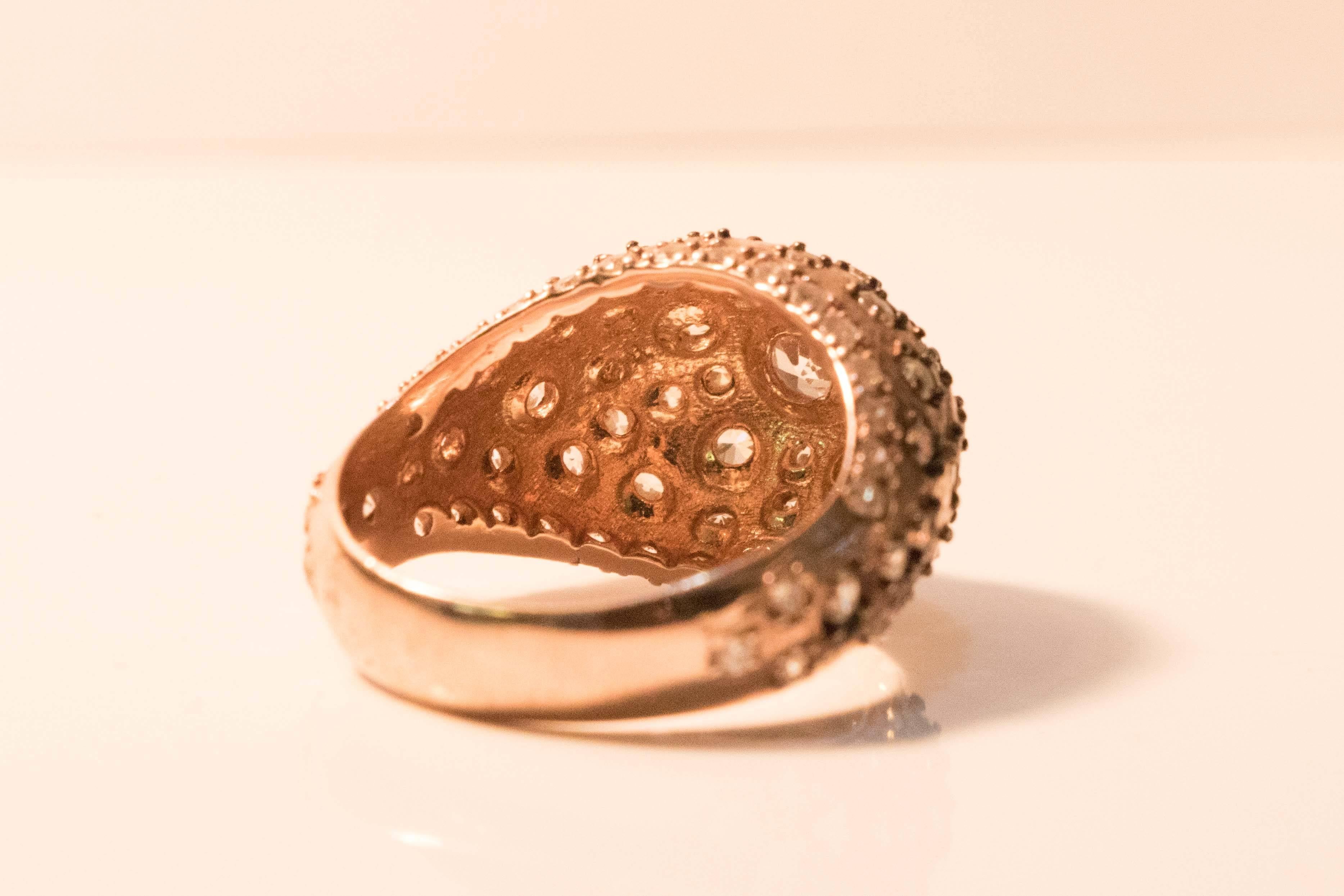 Austrian Vintage Edwardian Shaped 1920s Style Swavorski Ring For Sale