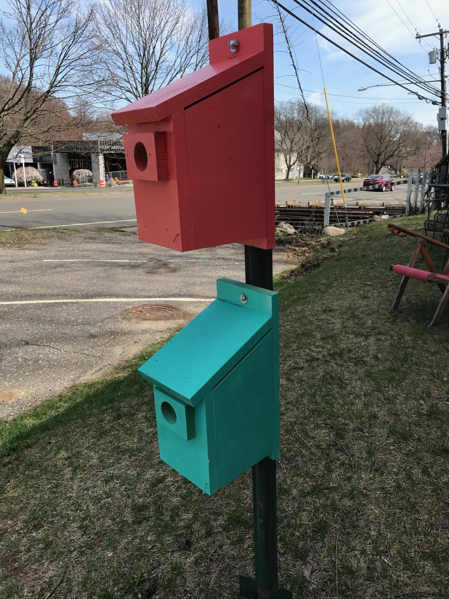 For the Birds! Cabana Colored Custom-Made Birdhouses, Intellectually Designed For Sale 3