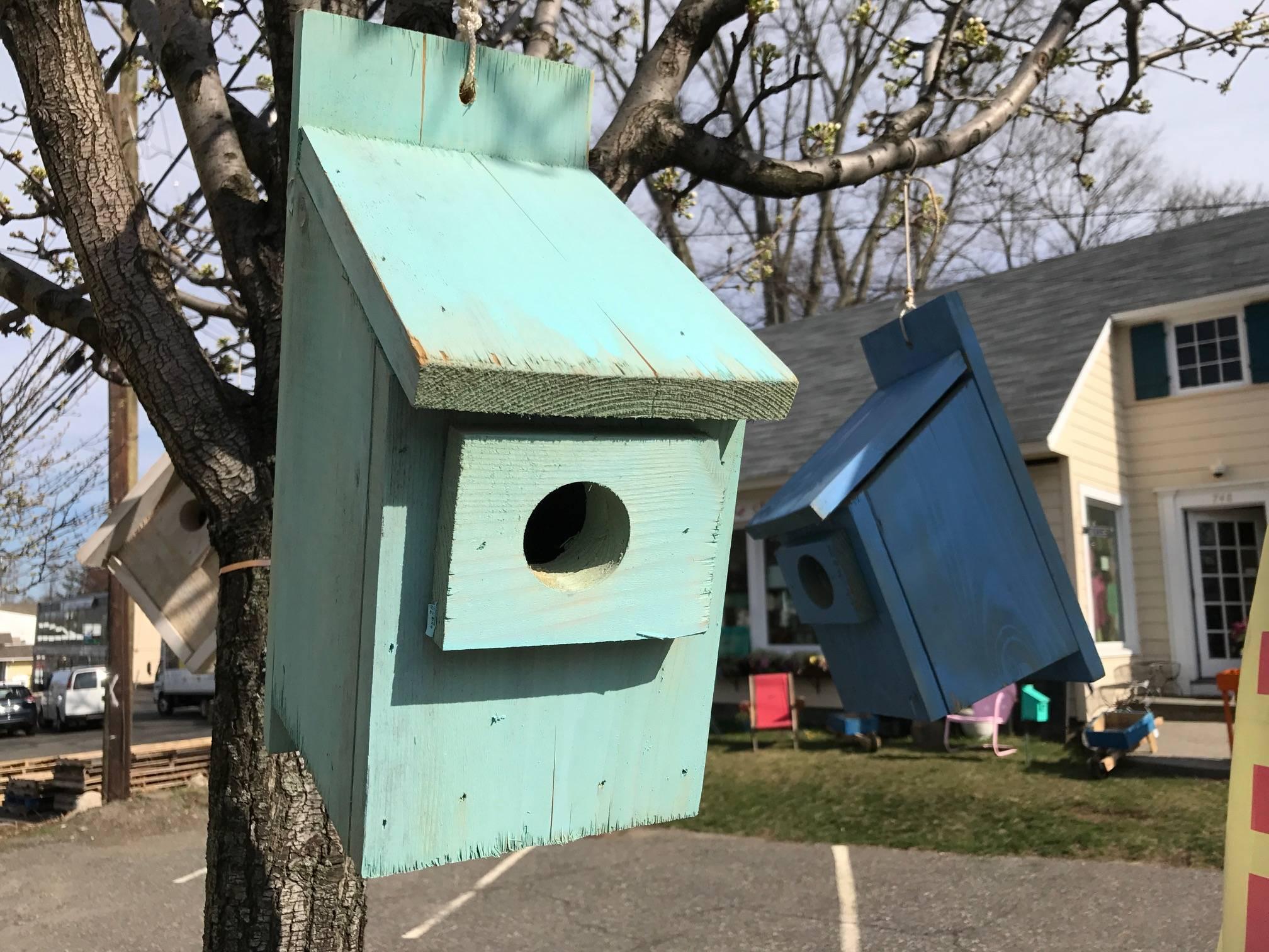 Modern For the Birds! Cabana Colored Custom-Made Birdhouses, Intellectually Designed For Sale