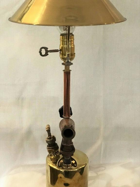 Sale! Sale! Man Cave Blow Torch Lamp Conversion Polished Brass Parts