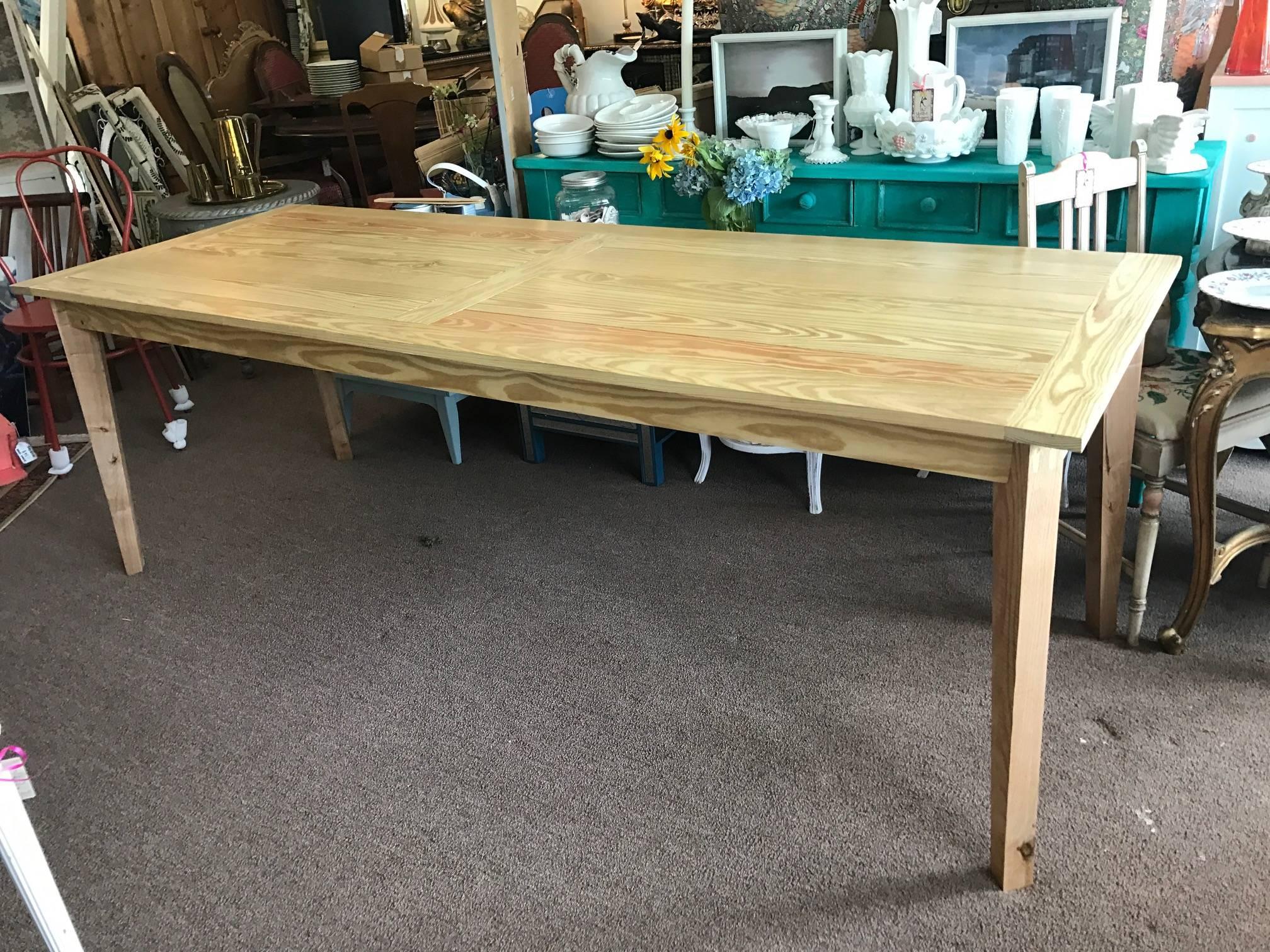 ON SALE NOW! Fabulous French Farm Table Custom Handmade! SEATS 12 2