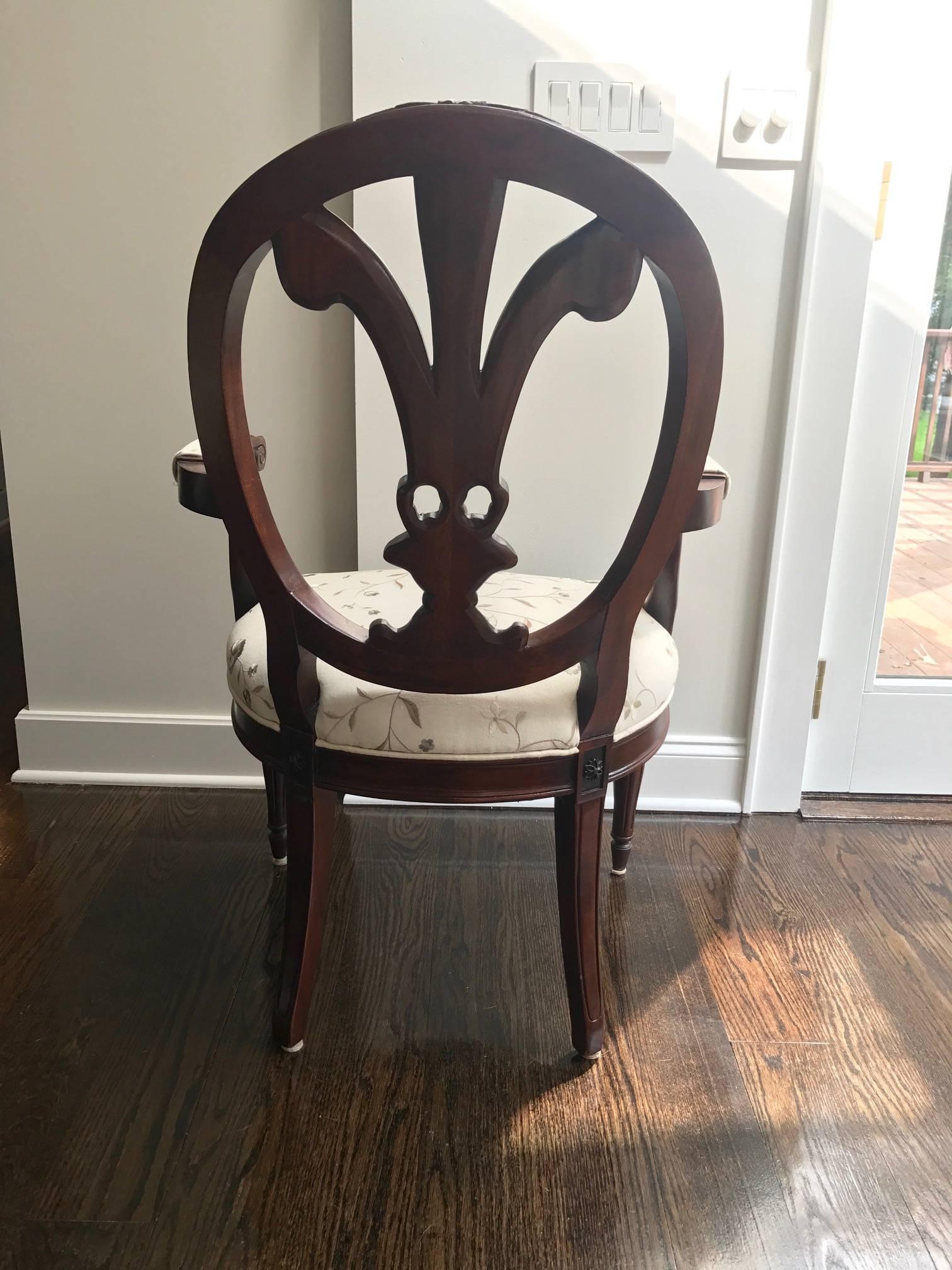 ON SALE NOW!  Set of Seven Hand-Carved Feather Back Louis XVI Chairs 2