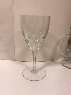 Rare Discontinued Set of 16 Baccarat Genova Wine Crystal Glasses