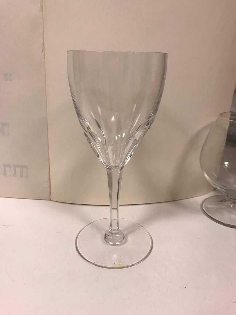 Rare Discontinued Set of 16 Baccarat Genova Wine Crystal Glasses at 1stDibs