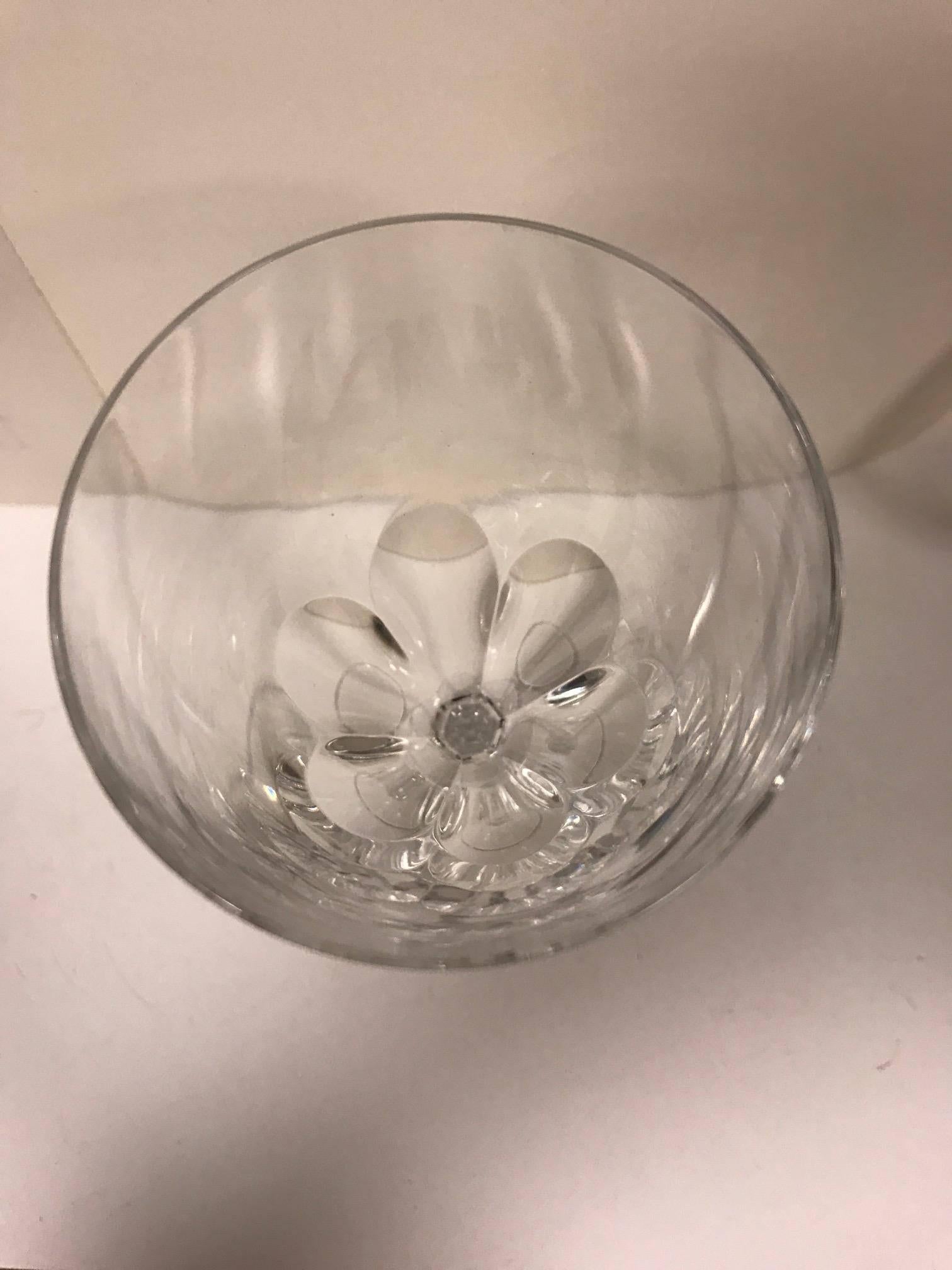 French Rare Discontinued Set of 16 Baccarat Genova Wine Crystal Glasses