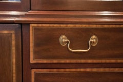 ON SALE NOW!  SALE! Stunning Henkel Harris China Cabinet/ Breakfront Mahogany