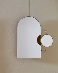 Specchio da appendere Anna Karlin 01 - Da parete - Ottone anticato