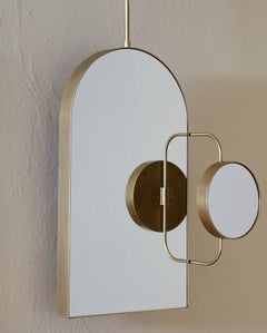 Specchio da appendere Anna Karlin 01 - Da parete - Ottone anticato