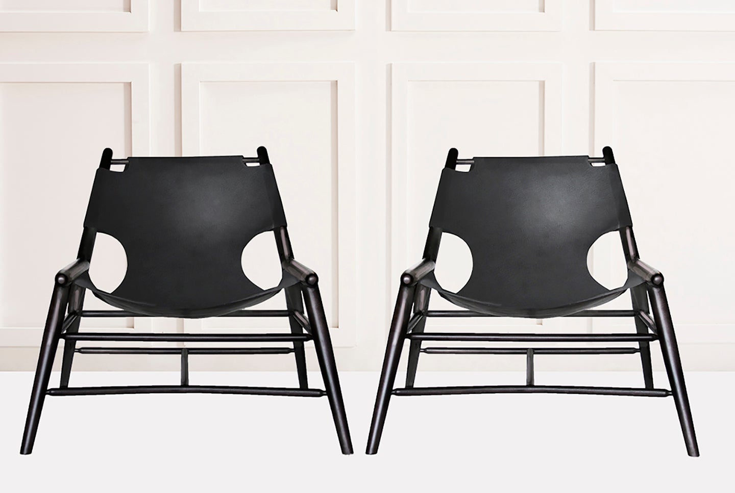anna karlin leather sling chair