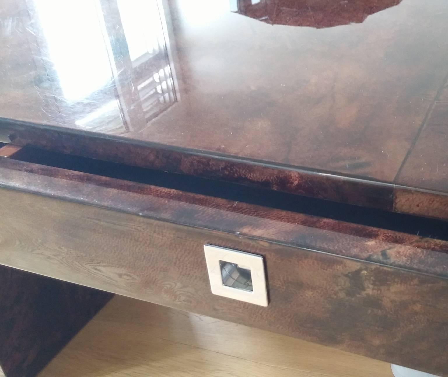Aldo Tura Parchment Desk In Excellent Condition For Sale In Lazzate (MB), IT