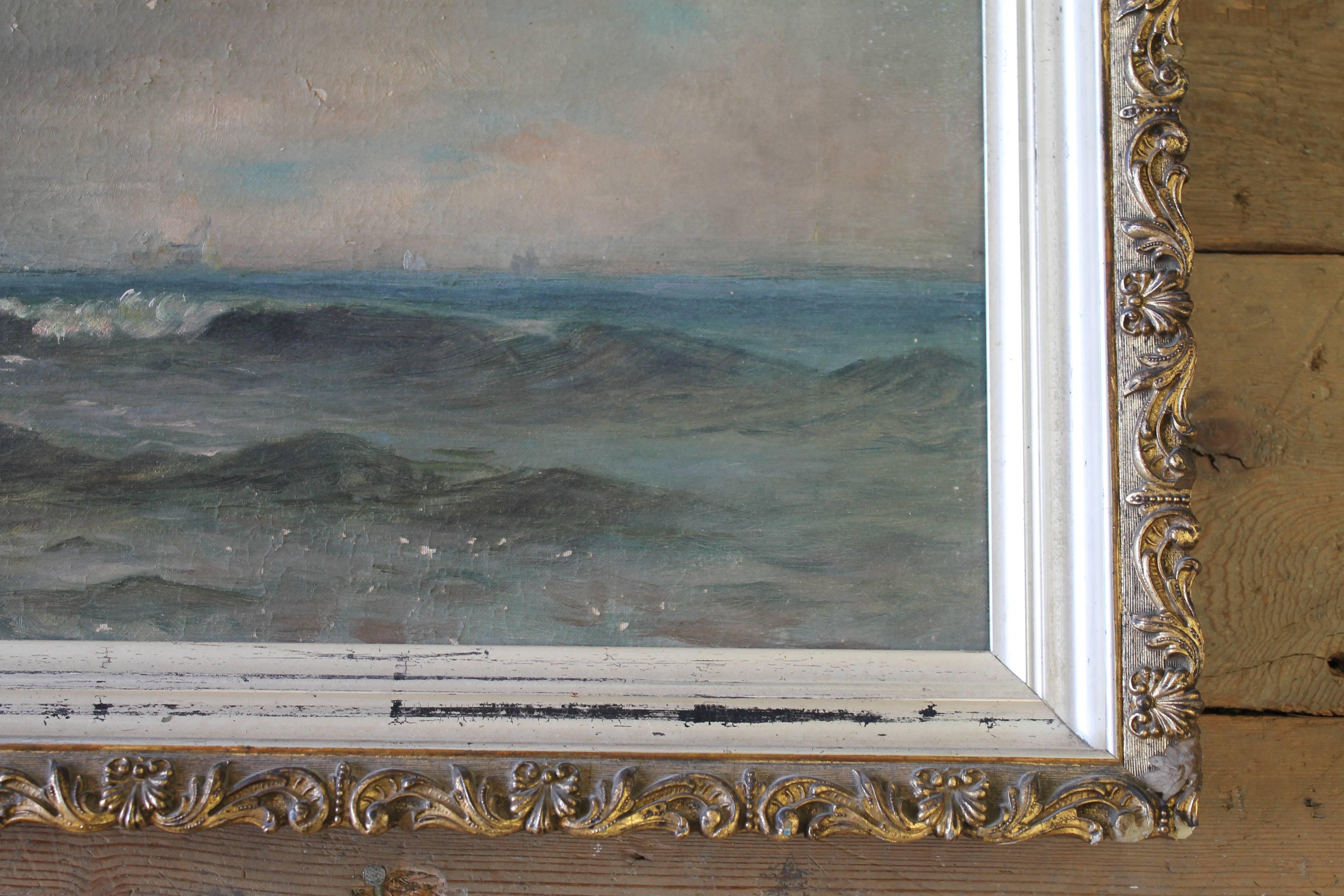 19th Century Ocean Oil Painting 1