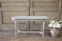 19th Century French Louis XVI Style Painted Cane Bench