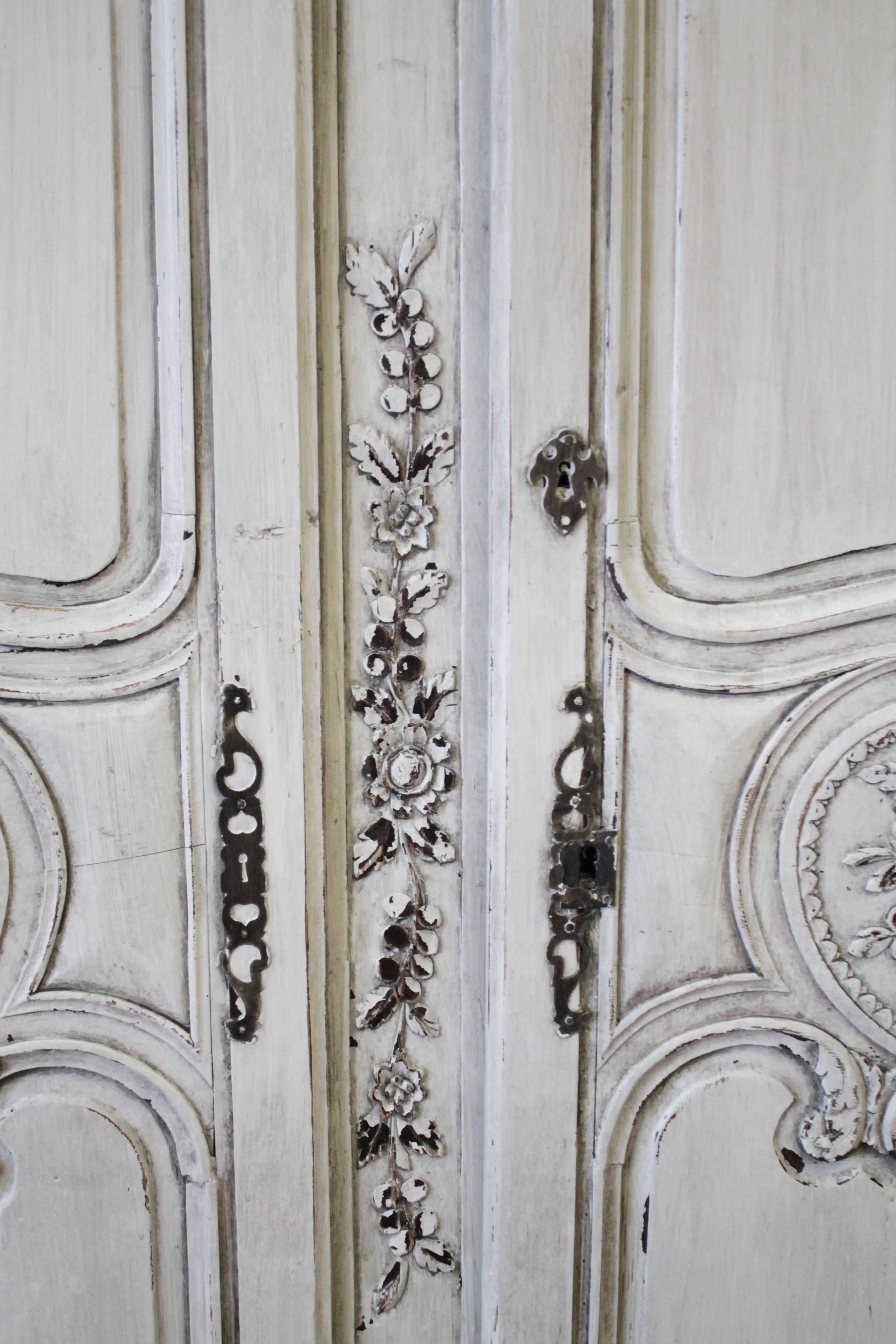 19th Century Antique French Normandy Armoire 1