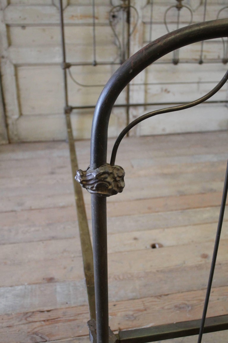 Antique KingSize Iron Bed at 1stDibs