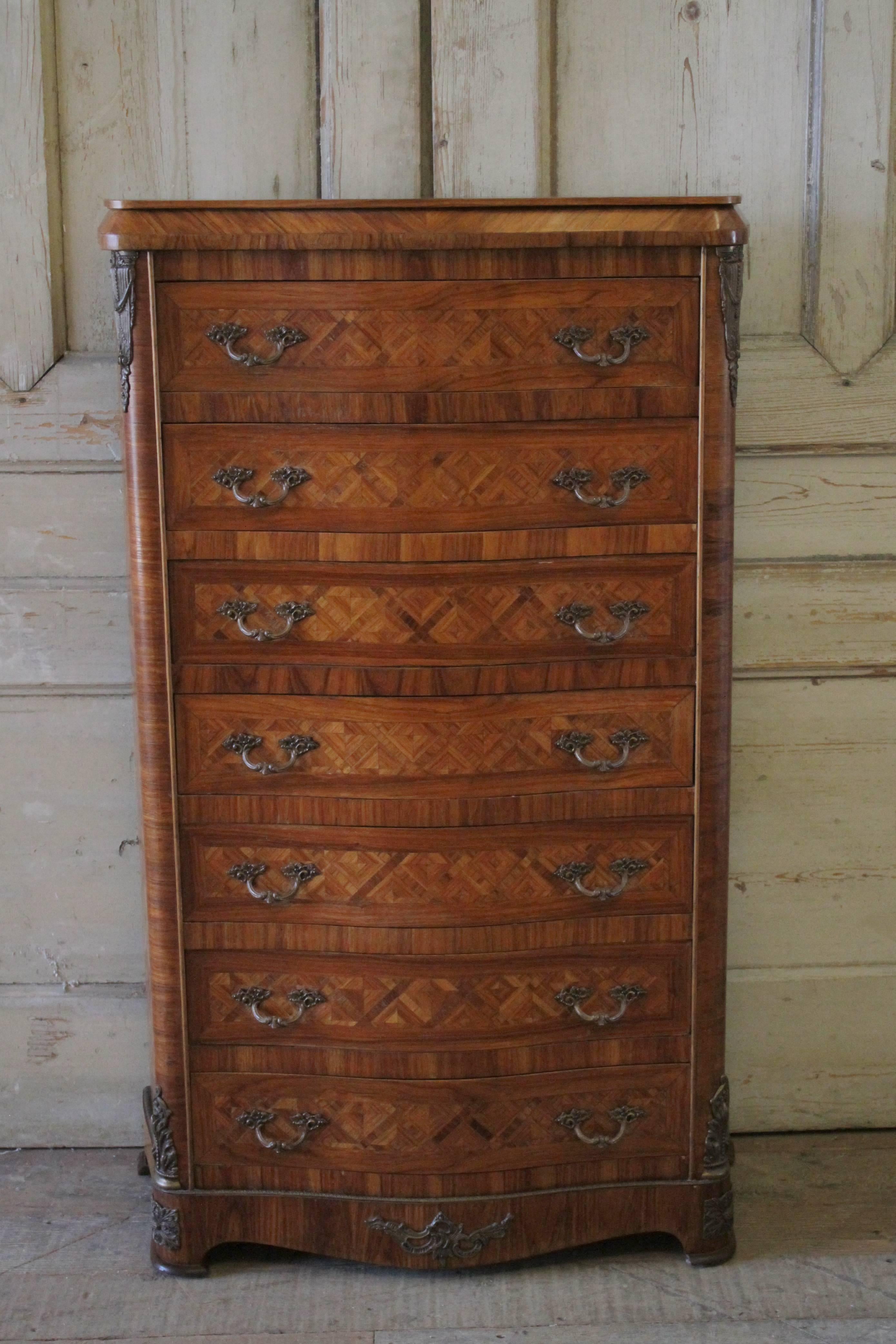 Antique Lingerie Chest Louis XIV Style Semainier 3