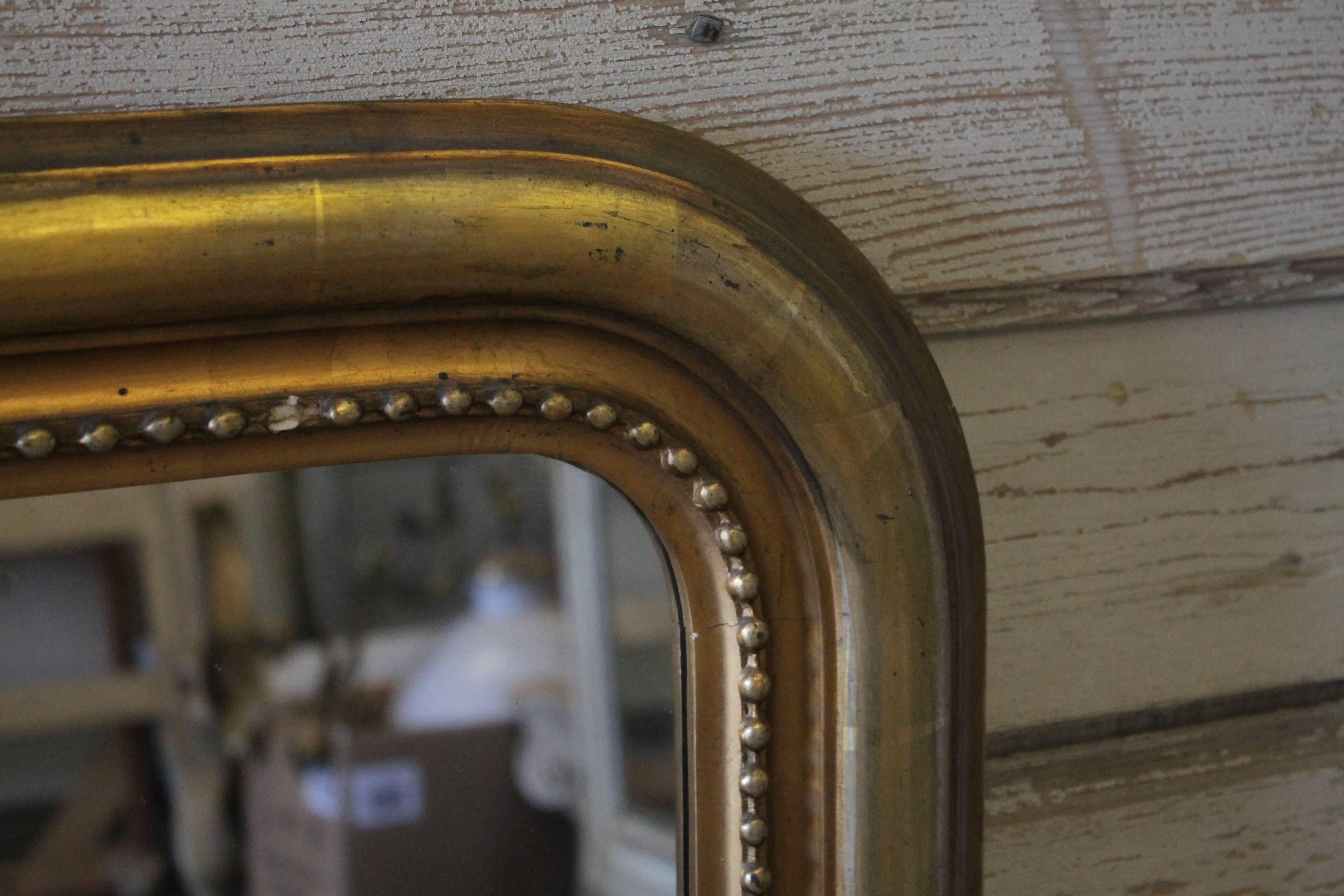 French 19th Century Louis Phillipe Giltwood Mirror