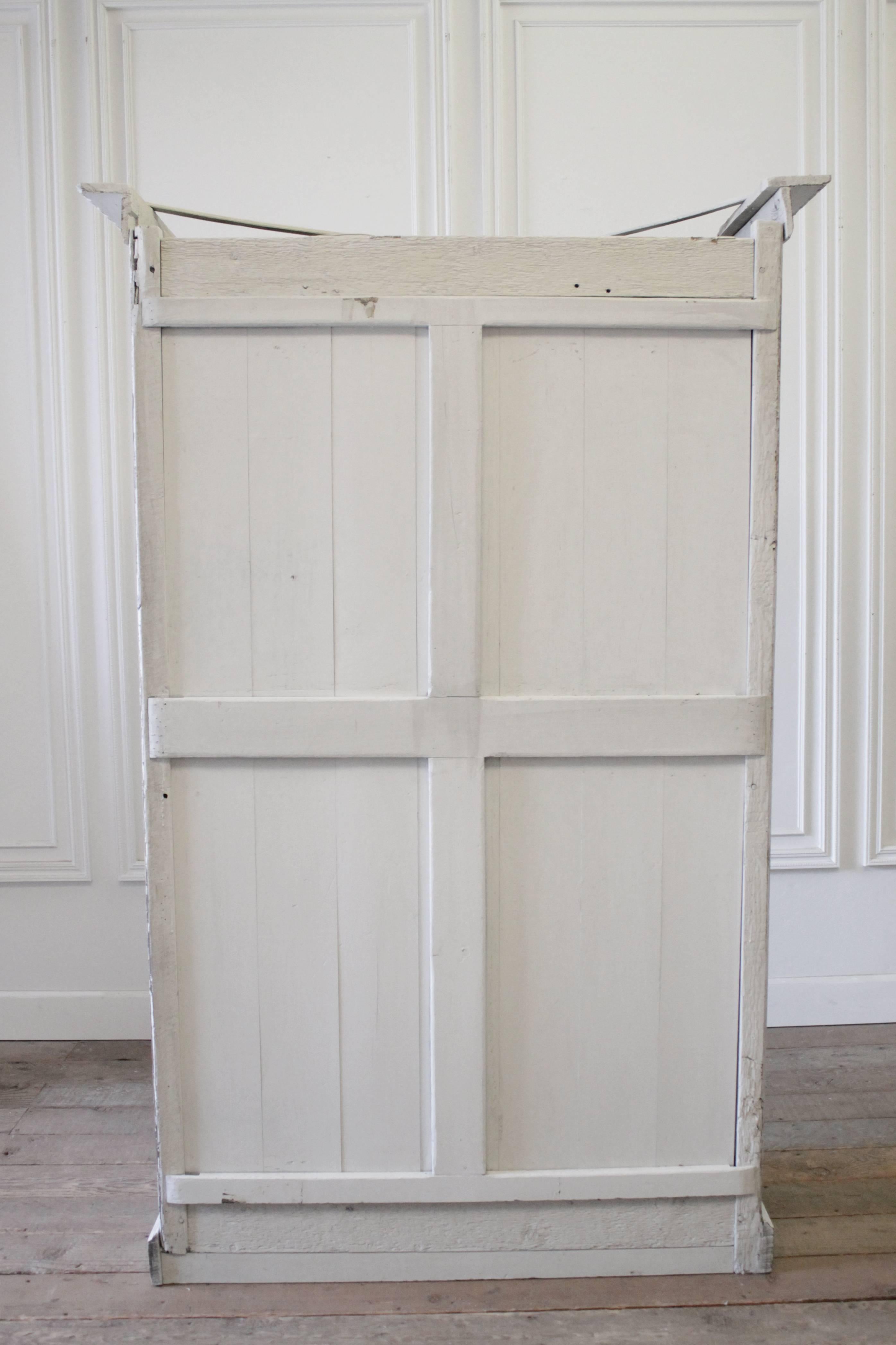 20th Century Painted Country French Display Cupboard 2