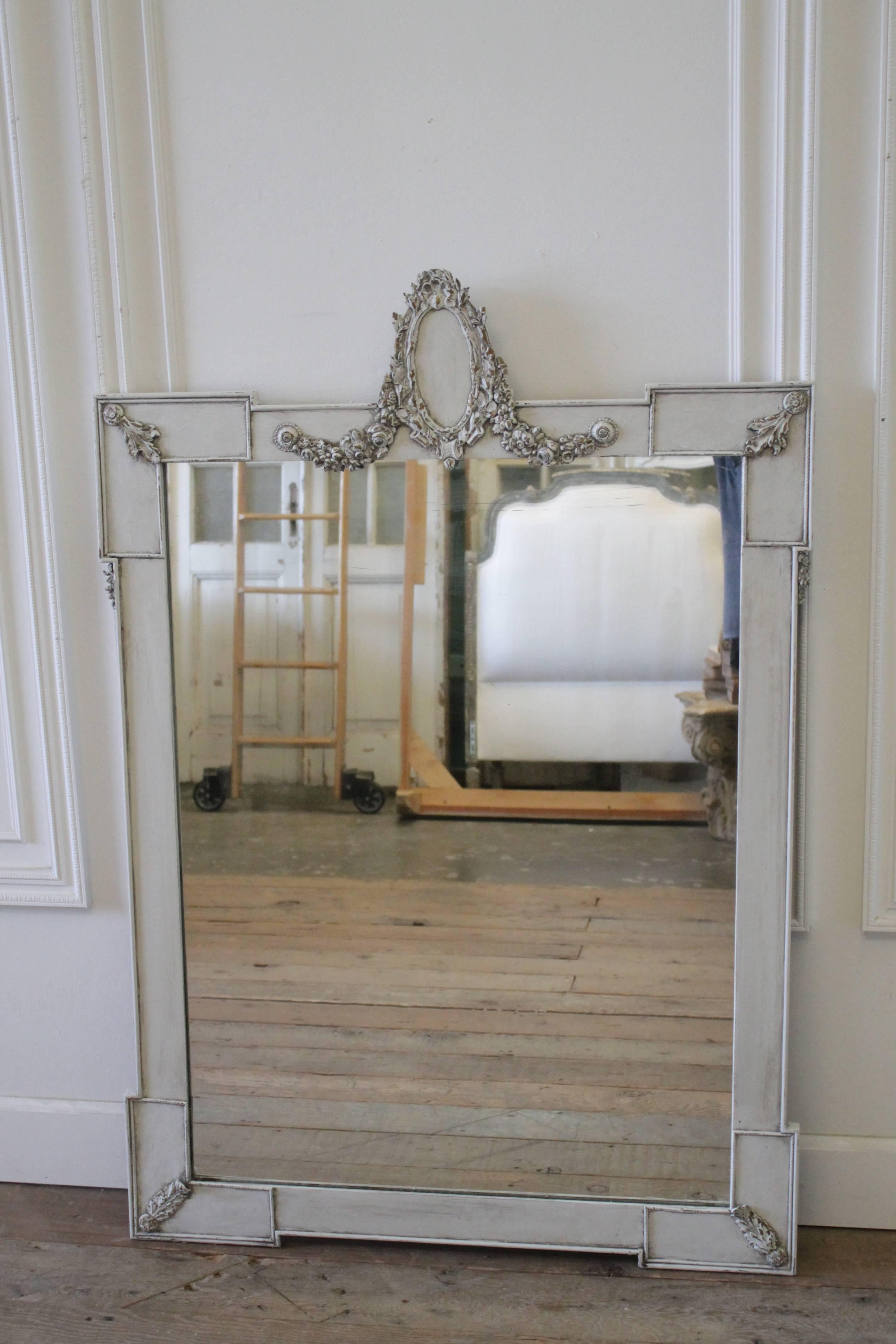 Neoclassical Painted French Mirror 5