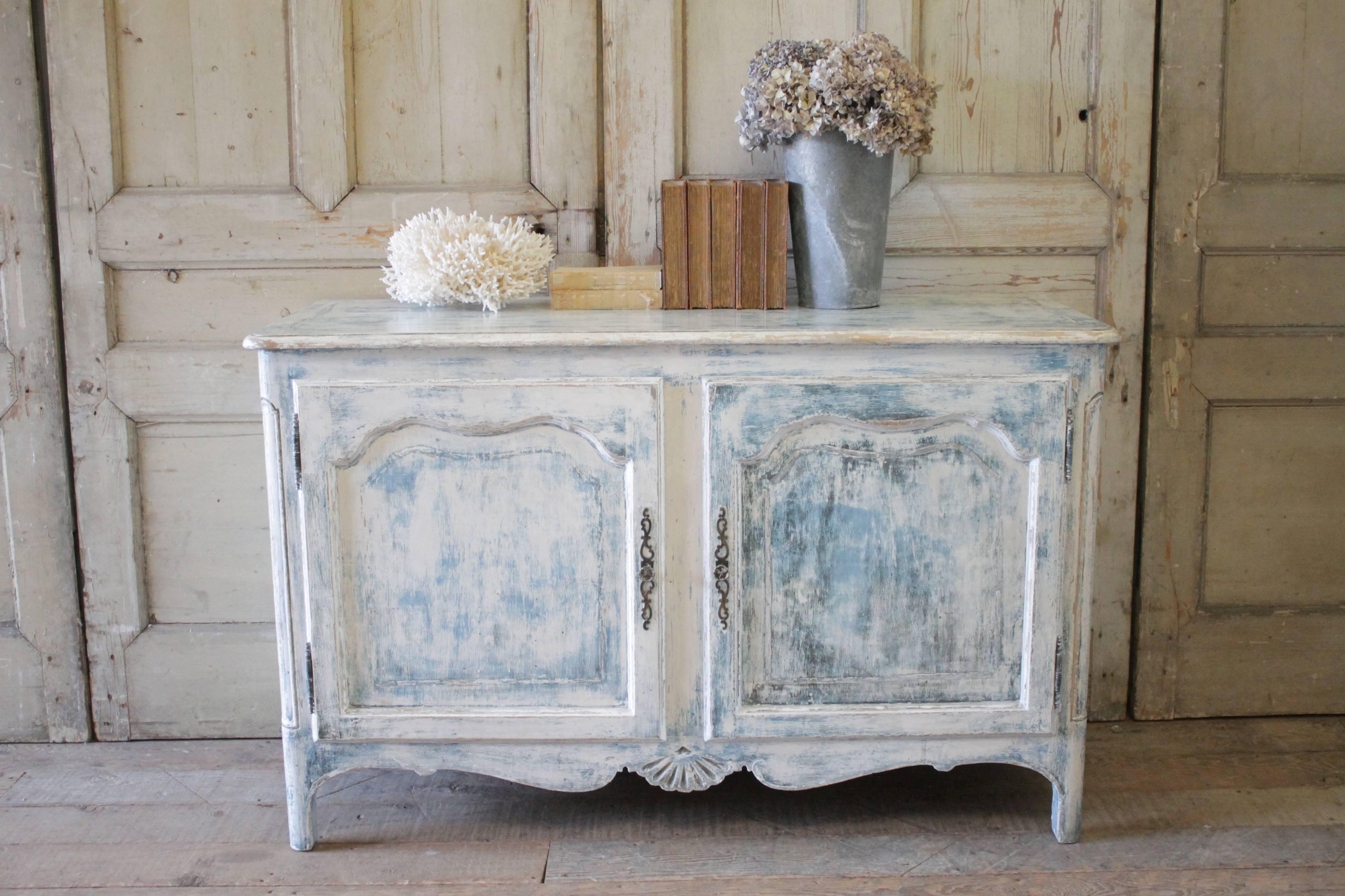 19th Century Painted French Country Server 3