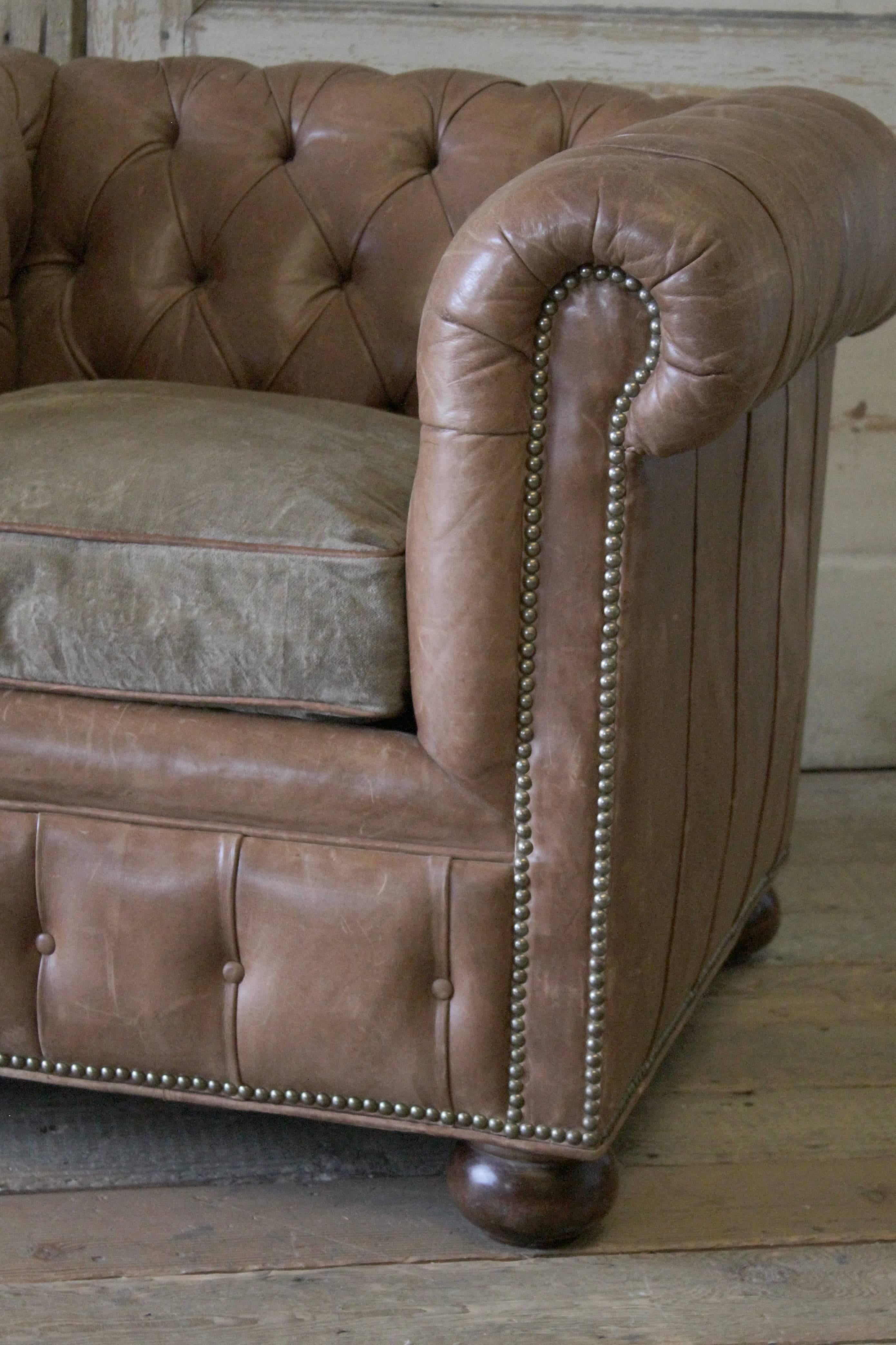 Chesterfield Leather Club Chair by Baker 3