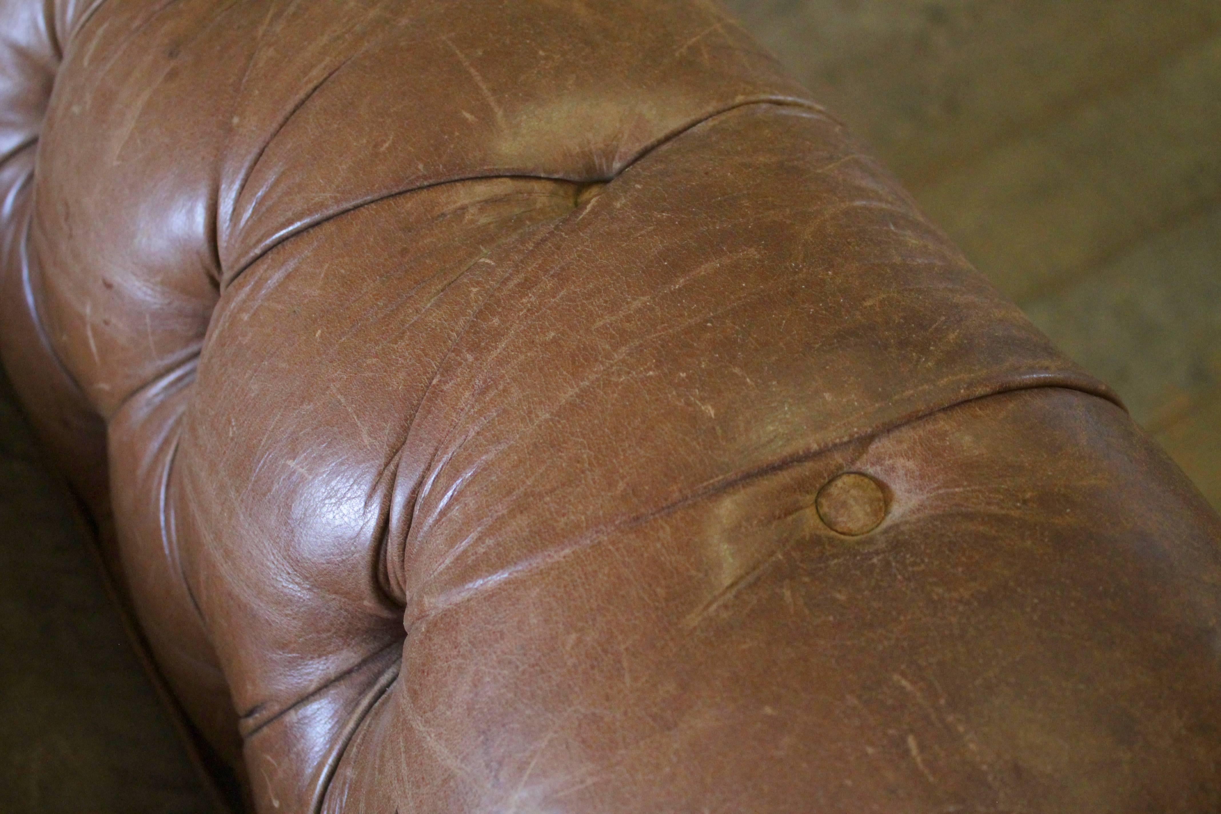 Chesterfield Leather Club Chair by Baker 5