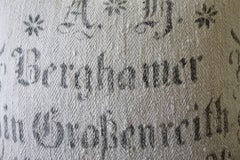 Original Antique Printed German Feed Sack Pillow