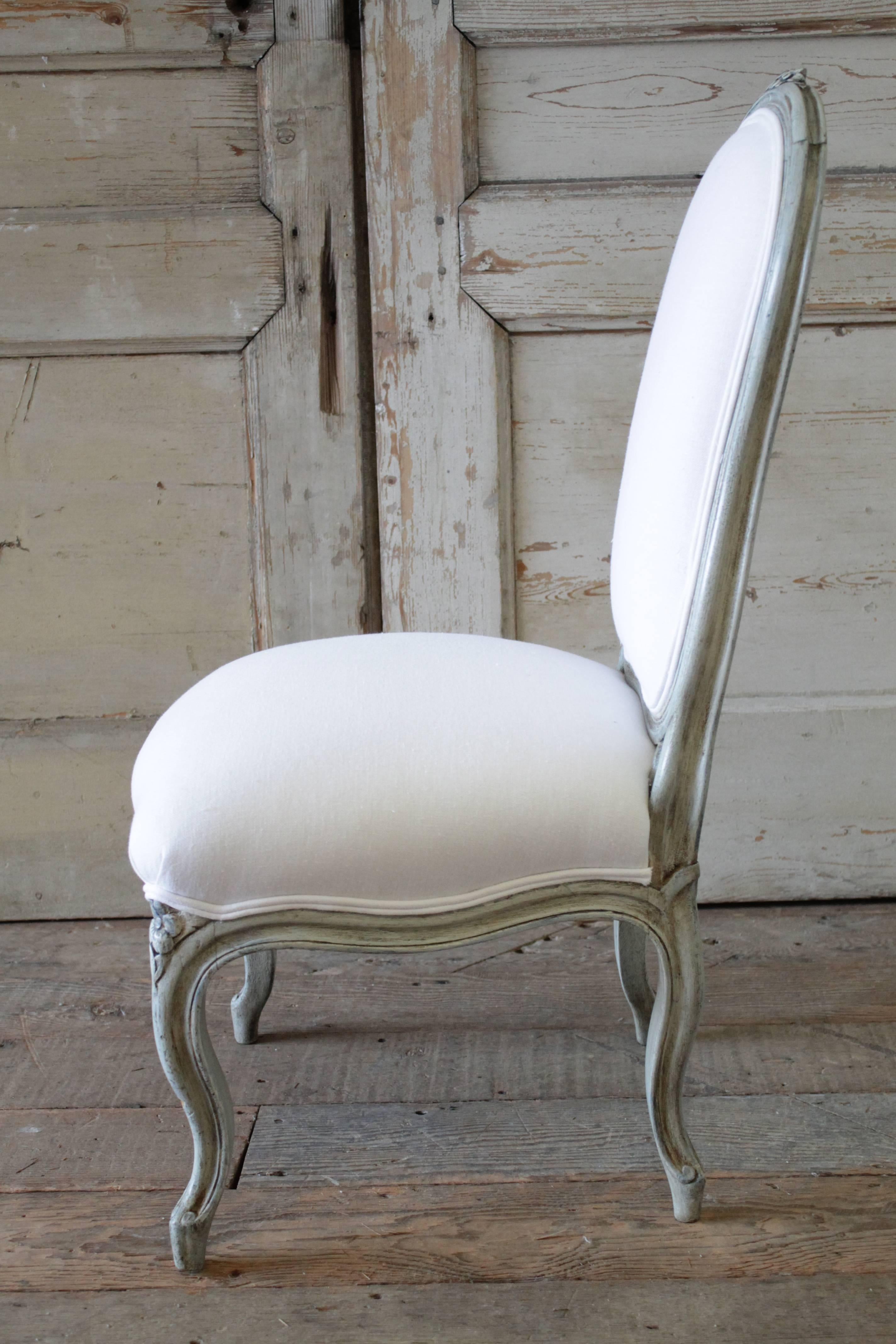 20th Century Painted and Upholstered Louis XV Style Childs Chair 3