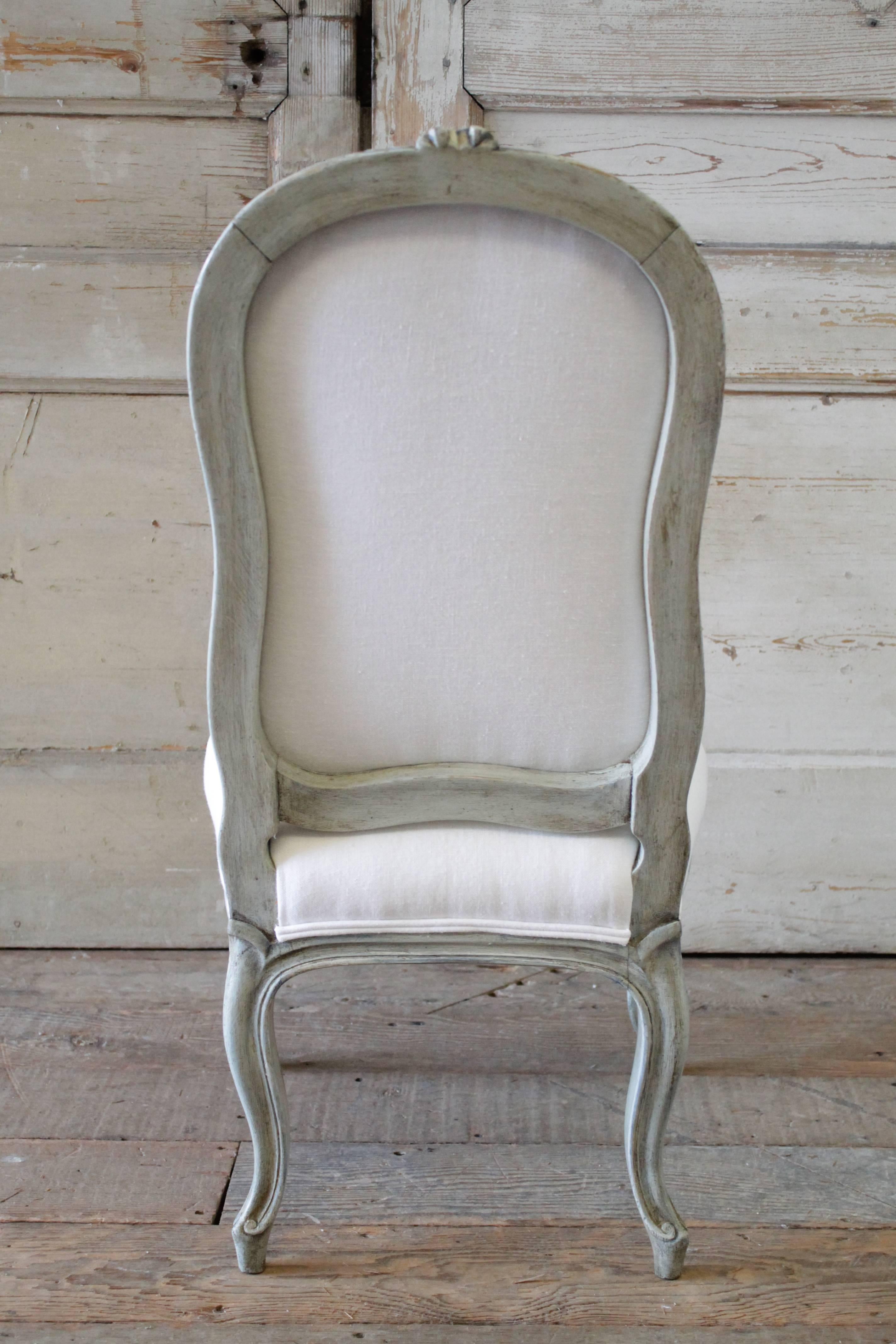20th Century Painted and Upholstered Louis XV Style Childs Chair 4