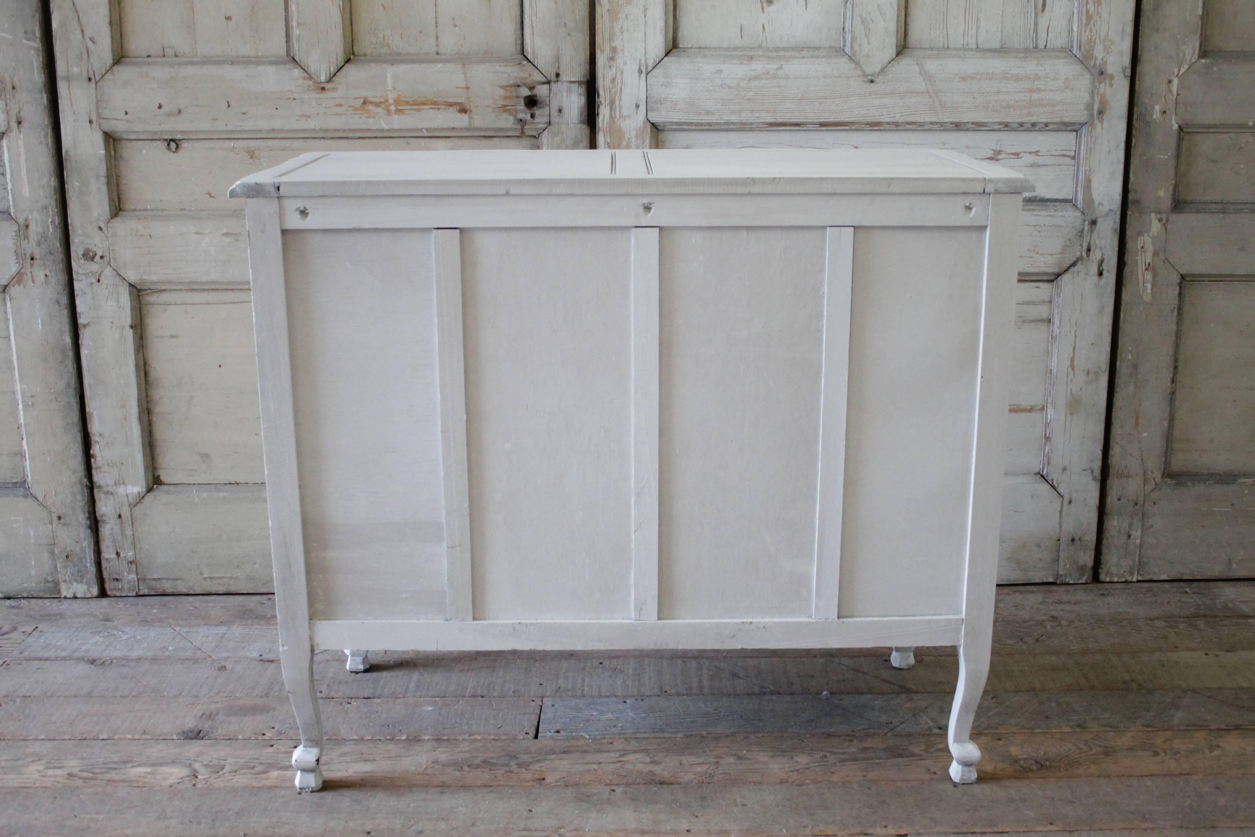 20th Century Country French Style Painted Three-Drawer Commode 4