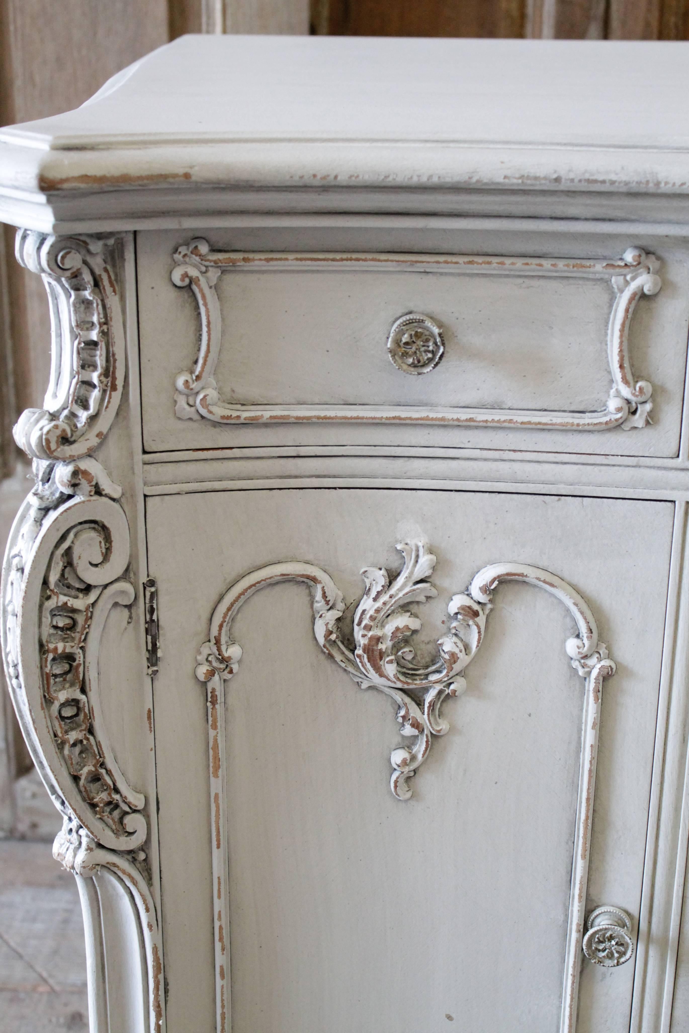 Hand-Carved Early 20th Century Louis XV Style French Dresser Server