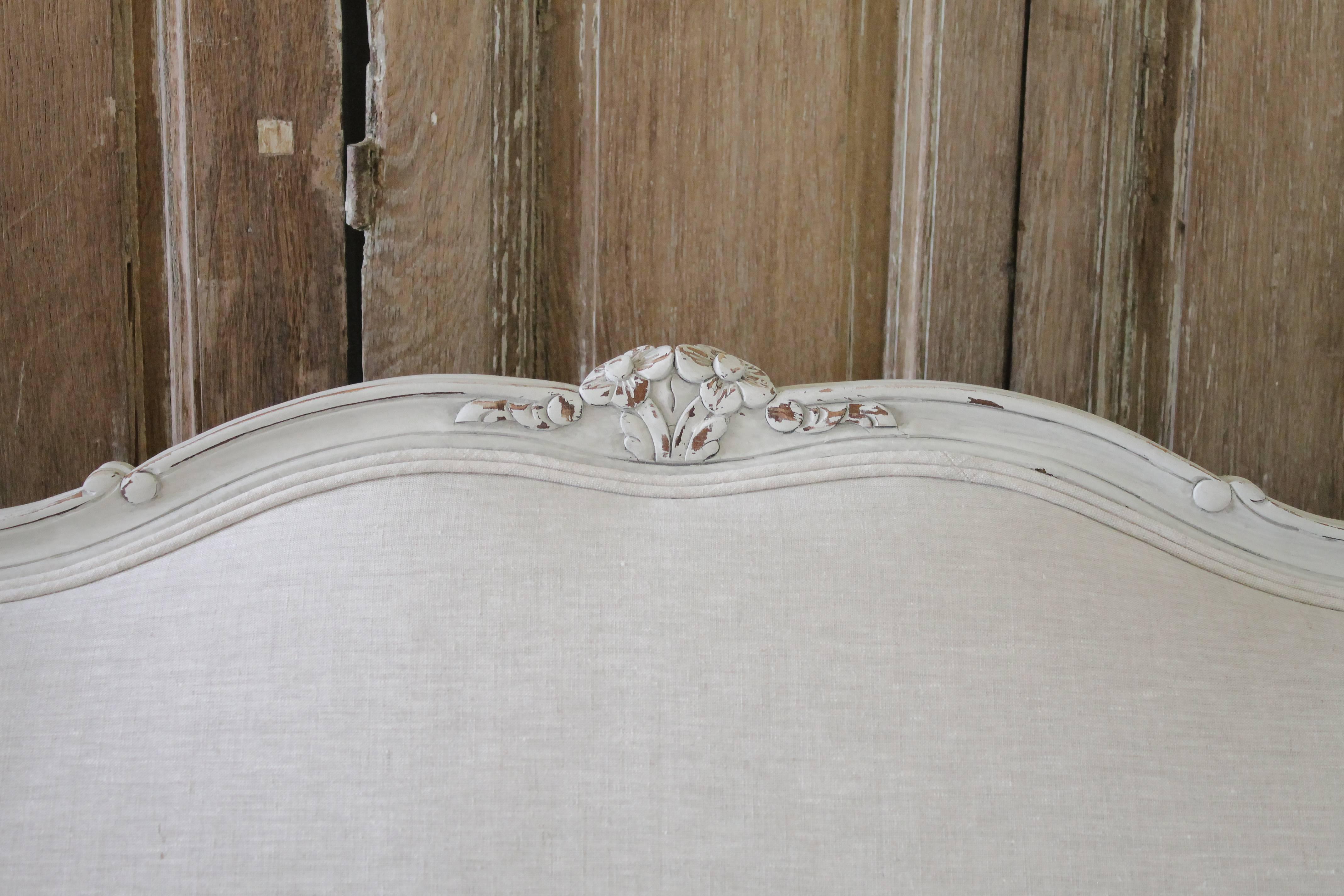 french linen sofa