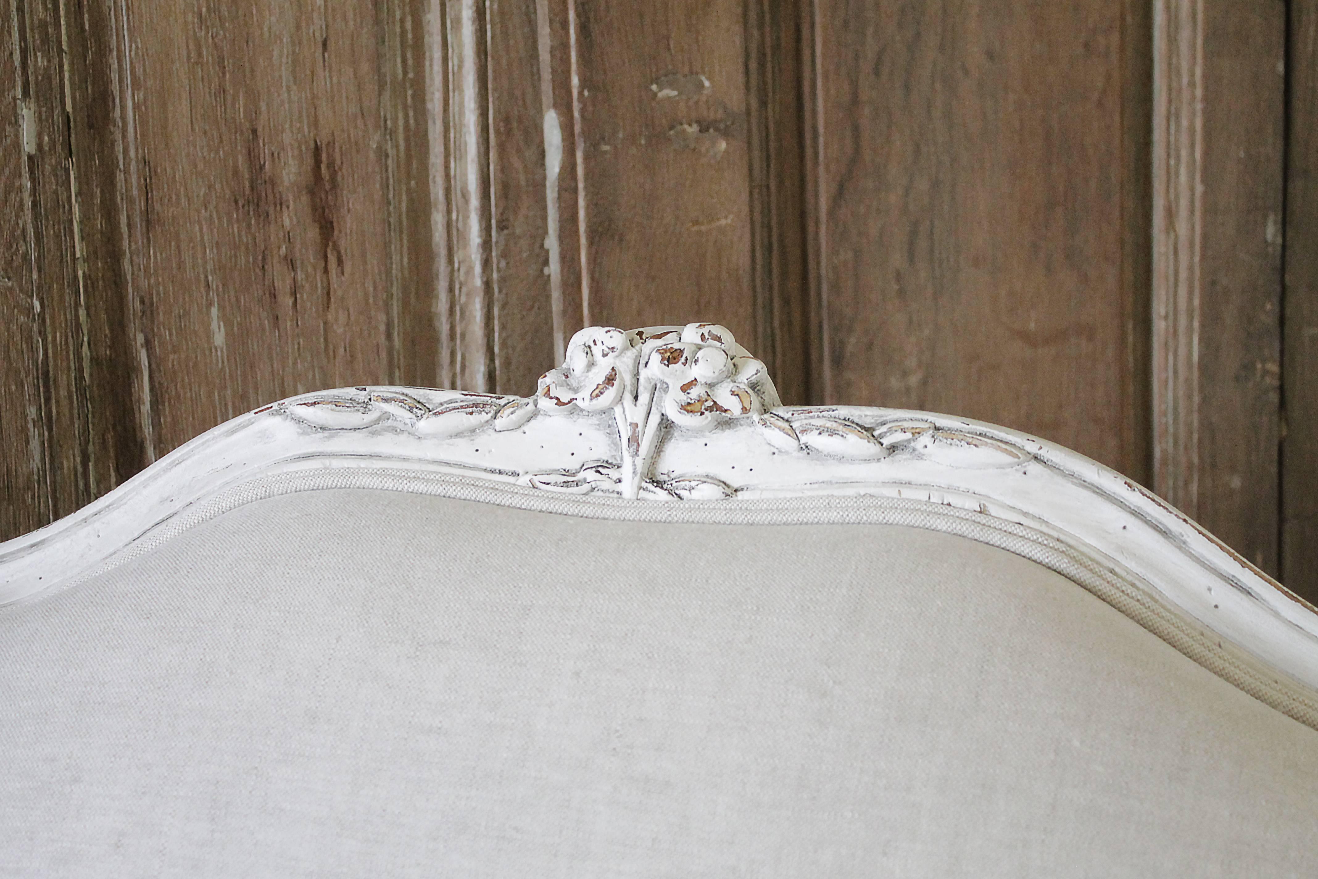 French Early 20th Century Oversized Louis XV Style Wing Chair
